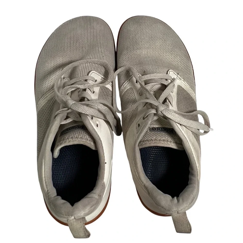 Joomra Minimalist Barefoot Shoes Womens 40 Gray Cream Zero Drop Wide Toe Box